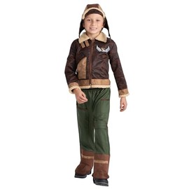 Dress Up America Aviator Costume for Kids - Fighter Pilot Dress-Up Set for Boys and Girls