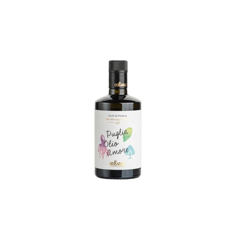 De Carlo. Puglia Olio Amore. Olio di Puglia. Extra Virgin