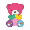 Mood Bears® Hope Bear (Mini) – Rainbow-Coloured Teddy Bear for
