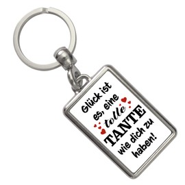speecheese Great aunt luck key ring as a small lucky charm for Mother's Day or Christmas, best aunt in the world that does everything for you, multicoloured