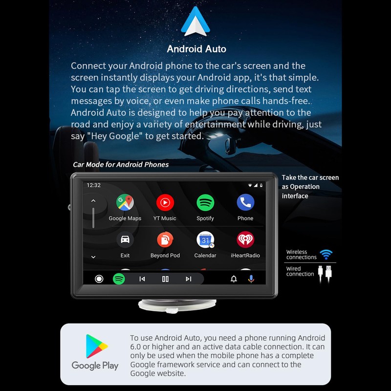 docooler Portable Car MP5 Player with 7 Inch HD Screen