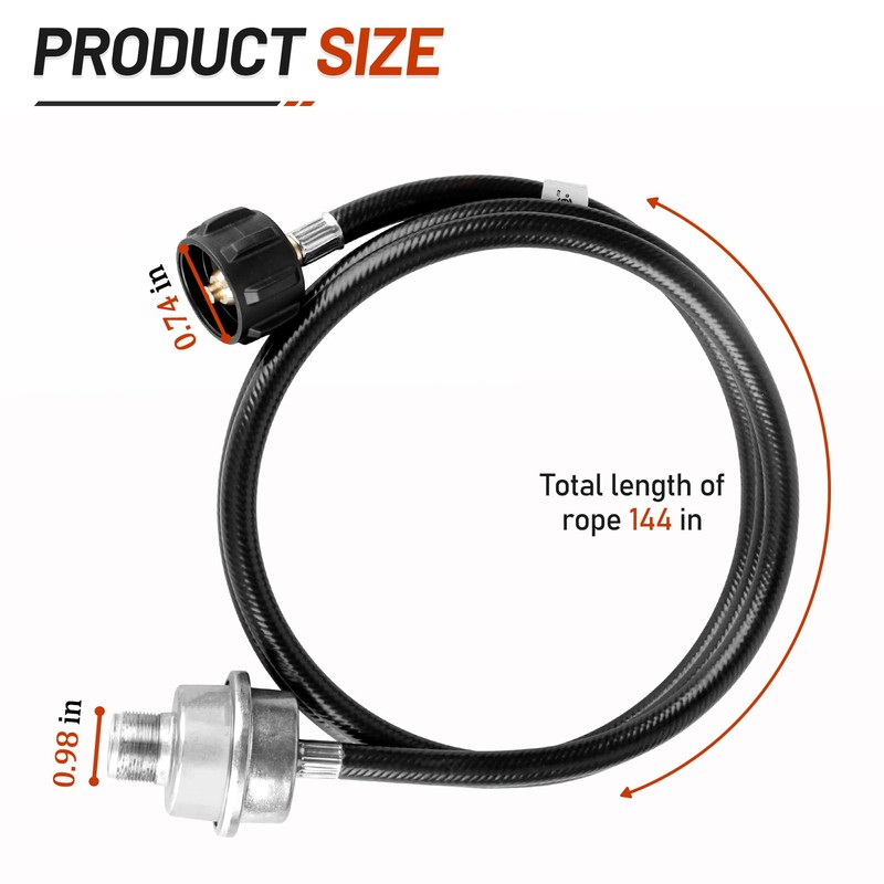F273699 Propane Fuel Filter with 12FT Hose, for Buddy Series