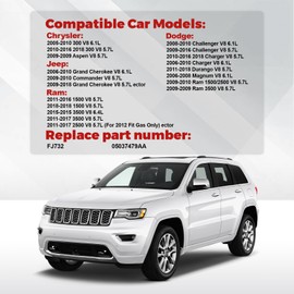Fuel Injectors Compatible with Charger Durango Challenger Magnum Grand Cherokee Commander Aspen 8 Pcs Replace# FJ732, 05037479AA