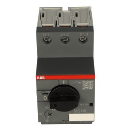 MS116-6.3 | 1SAM250000R1009 | MS116-6.3 | ABB 1SAM250000R1009 MS116-6.3 Manual Motor Starter, 3 Pole, 690VAC, 3 Phase, 4-6.3A