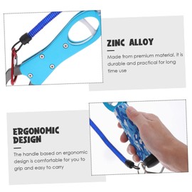 Anneome Convenient Fish Gripper Scale Ergonomic Fishing Tool for Better Fish Control Comfortable Anti- Handle for Outdoor Fishing Enthusiasts and Practical Design