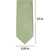 tiemart Premium Solid Color Necktie (Sage)