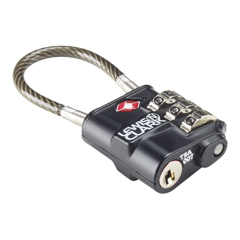 Lewis N. Clark Heavy Duty Lock, Black