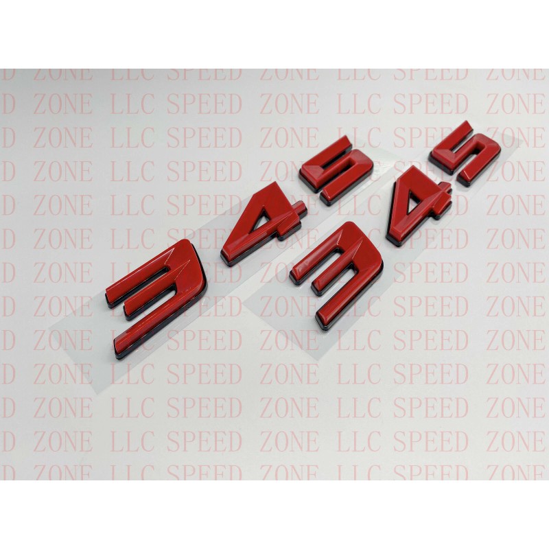 SPEED ZONE (2pc) 345 Badge Emblem For MOPAR HEMI Passenger