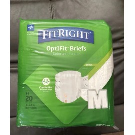 Medline FitRight Ultra Stretch Adult Diapers Medium 20 count. THE BEST