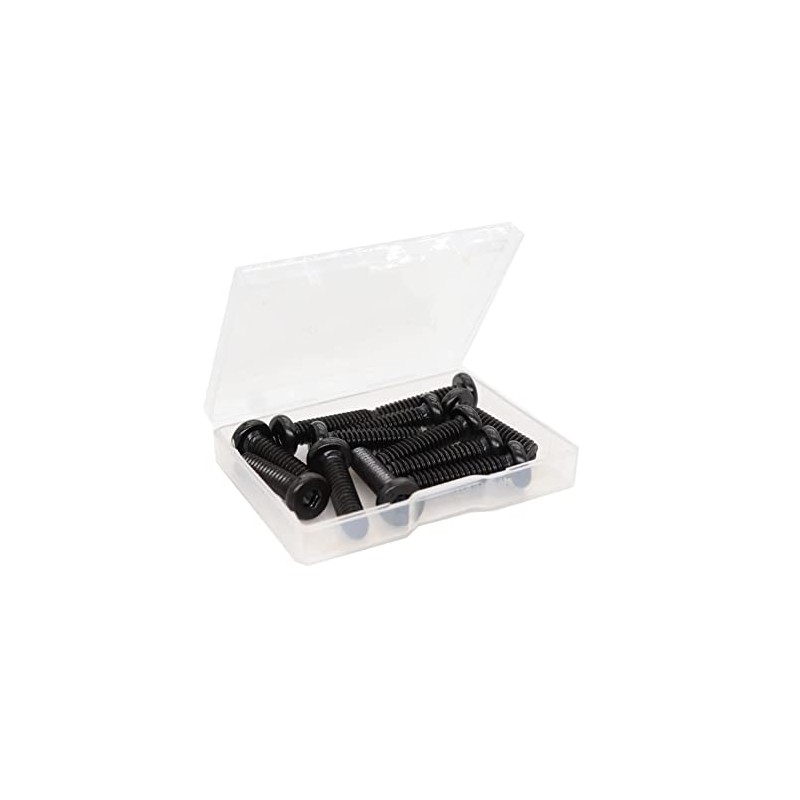 cSeao 20pcs Black 1/4-20 x 5/8" Socket Cap Screws Allen