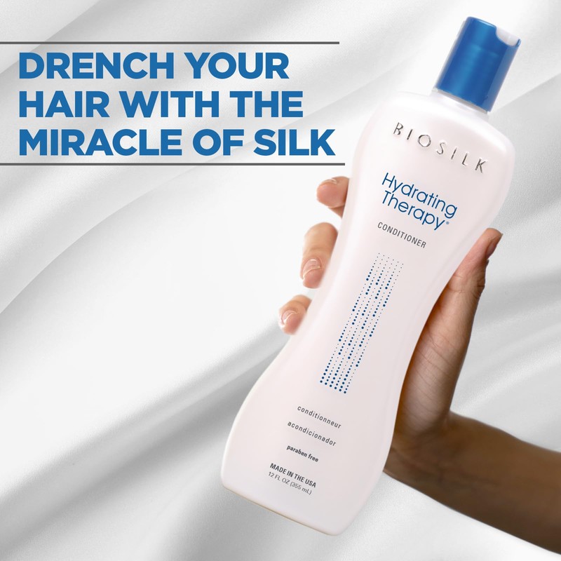 BioSilk Hydrating Conditioner, Replenishes Moisture For Strong & Smooth Hair,