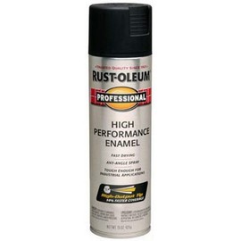 Rust-Oleum 239107 Professional High Performance Enamel Spray Paint, 15 oz, Semi-Gloss Black, 15 Ounce (Pack of 1)