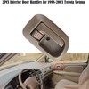 HHCSOP 7PCS Exterior Interior Door Handle Set Front Rear Left
