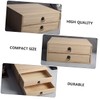 Cabilock Wooden Box Drawer Sundries Organizer Container Multipurpose Desktop Box