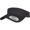 Flexfit Unisex Curved Visor Cap Kape, Schwarz, Einheitsgröße EU