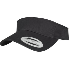 Flexfit Unisex Curved Visor Cap Kape, Schwarz, Einheitsgröße EU