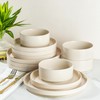 TheTerra Ceramic Dinnerware Sets for 4, 12 Pieces Handmade Reactive
