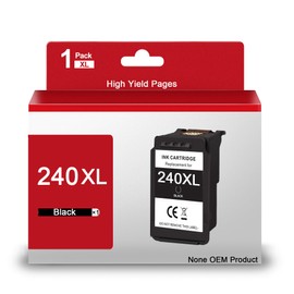 VINKVINK PG-240XL Ink Cartridge Replacement for Canon 240 XL 240XL PG-240XL PG240 for MG3620 MG3600 TS5120 TS5100 MG2120 MG3520 MX452 MX512 MX472 MG2220 Printer (Black, 1 Pack)