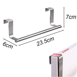 Tucireat Towel Holder Pack of 2 Kitchen Towel Holder Door Towel Holder Kitchen Tea Towel Holder Kitchen Towel Holder Door Inside Towel Holder No Drilling Towel Rail