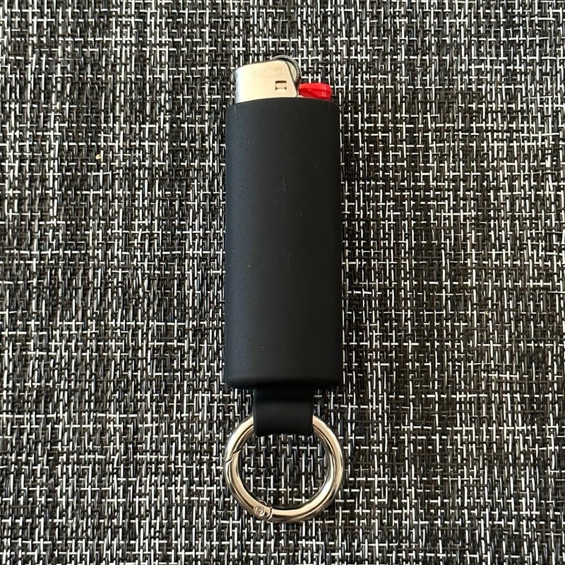 Lighter Holder for J6 BIC Lighters. Silicone case has a