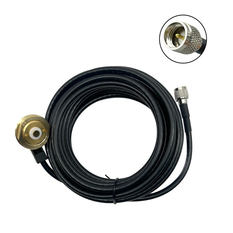 NMO Magnetic Antenna Mount Base with 17ft RG-58 Cable for