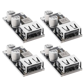 SING F LTD 4Pcs 6-32V 9V 12V 24V to 5V 3A Fast Charging Module USB 3.0 QC2.0 DC-DC Power Supply Regulator Module USB Buck Converter Volt Transformer Board