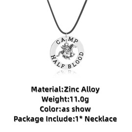 GAUEIOUR Pegasus Necklace,Parsey Jackson Camp Half Blood Necklace,Accessories for European and American Movies,Fashionable and Versatile Zinc Alloy Necklace