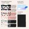 CCVOO Reading Glasses for Women, Stylish Eyeglasses, Blue Light Readers