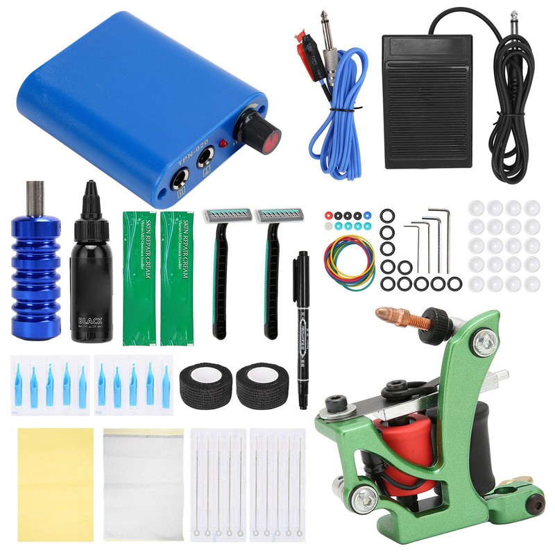 Complete Tattoo Machine Kit Professional Tattoo Coils Machine Tattoo Clip