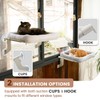 YeeLok Cat Window Perch with Bolster, Strong Metal Frame, Suction
