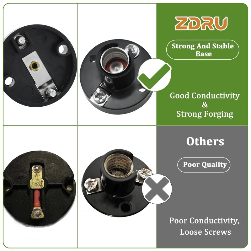 ZDRU E10 Screw Mini Bulbs Kit, 10 Pcs E10 Mini