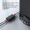 SUIOPPYUW Metal RCA Noise Isolator Hum Elimina-tor Audio Loop Noise