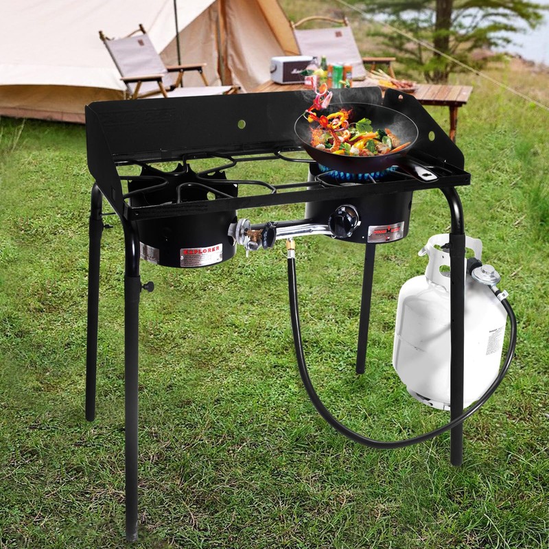GasSaf 3FT Propane Regulator with Hose, Low Pressure Propane Gas