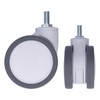 Caster 4in TPR M12 Universal Swivel Silent Rolling Wheel Accessory