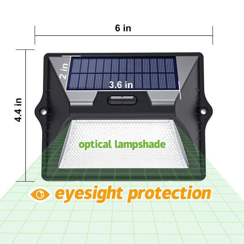 intelamp Solar Fence Lights Outdoor, 6 Packs 9 Colors &