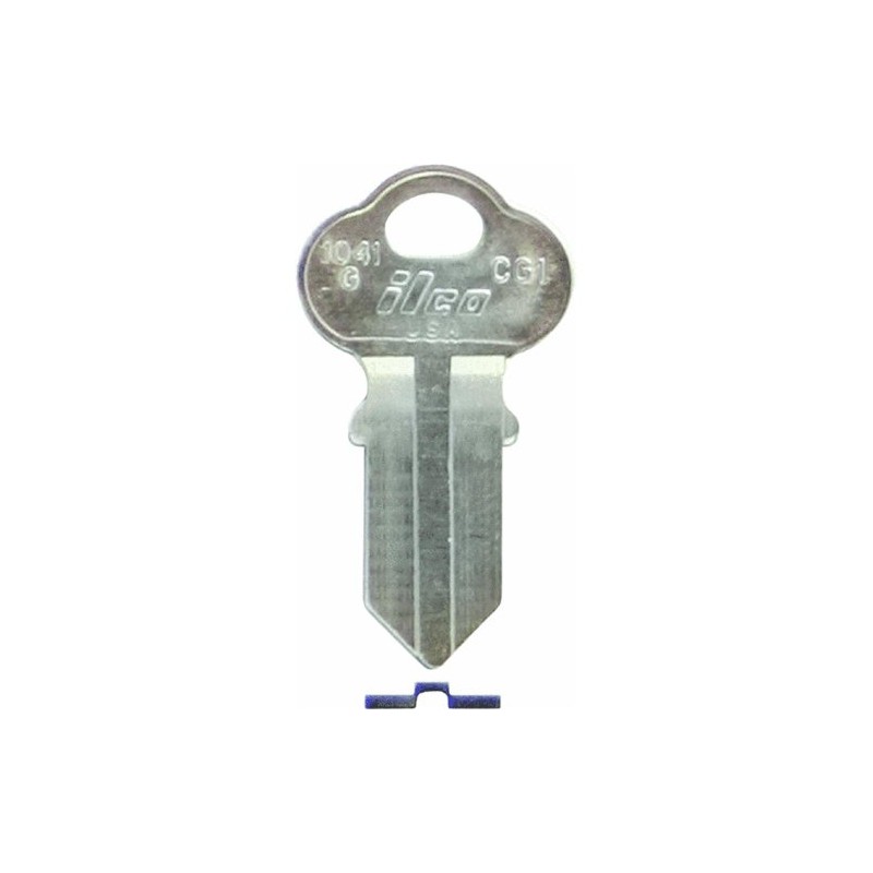 KABA ILCO CG1-1041G Key Blank for Chicago Lock- Key Blank