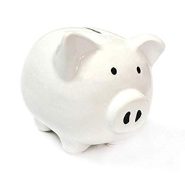 White Piggy Banks, Piggy Bank for Girls Boys Kids A New for White Piggy Bank for Boys,Girls,Kids,Adult Coin Bank