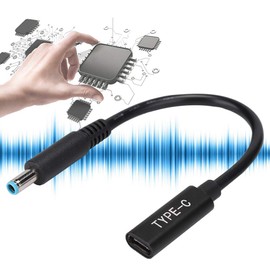 Cable de carga para laptop, para notebooks Laptop, pequeña y liviana, chip inductor de PD, PD Type C Cable de carga de interfaz de 4.5 mm x 0.6 mm