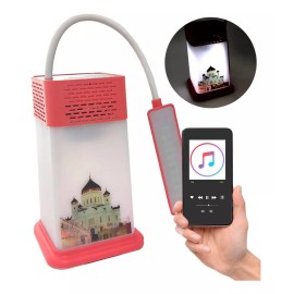 Link Bits Lampara De Noche Bocina Recargable Luz Escritorio Oficina