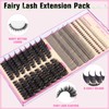 Spikes Lash Clusters Volume Eyelash With Cat Eye Lashes Bottom+upper