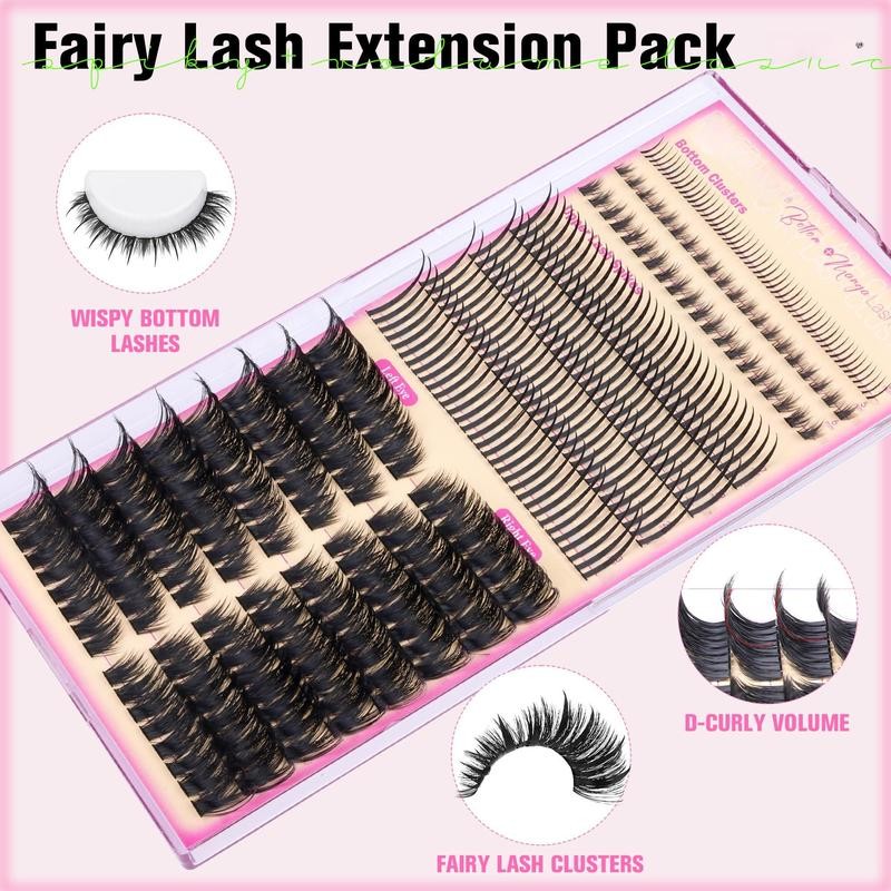 Spikes Lash Clusters Volume Eyelash With Cat Eye Lashes Bottom+upper