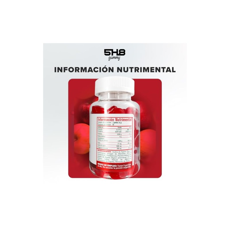 Gomitas de Vinagre de Manzana con Inulina de Agave -
