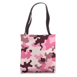 Pink Camouflage Pattern Tactical Girls Women Pink Camo Tote Bag