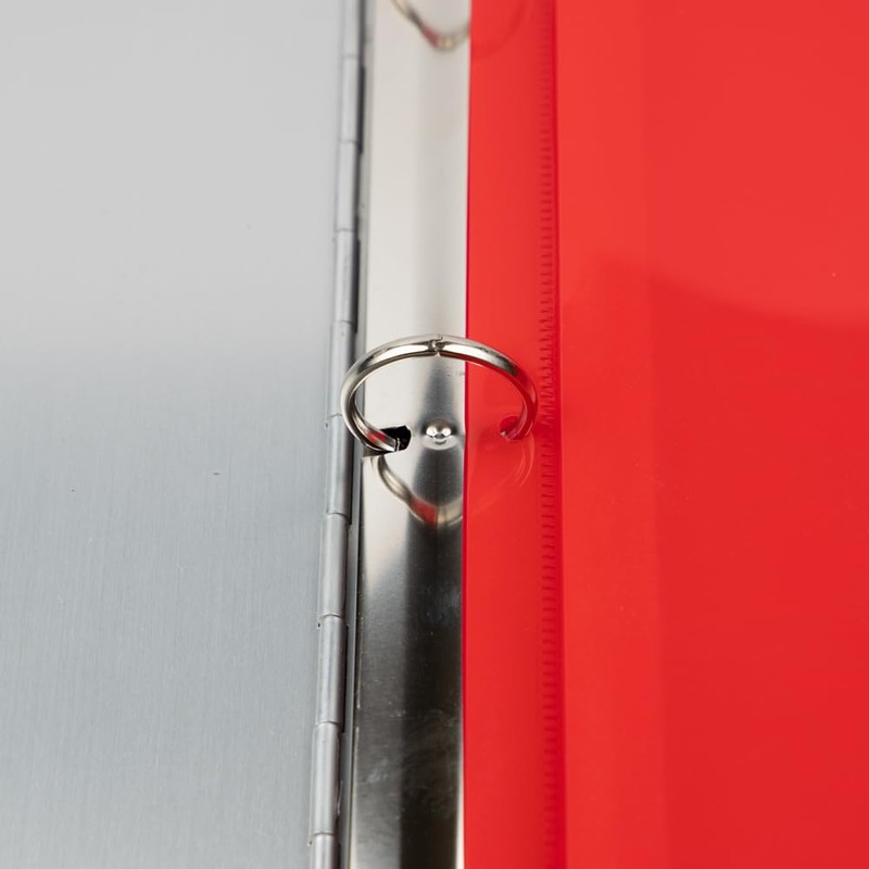 JAM PAPER Plastic 3 Hole Punch Binder Envelopes with Hook