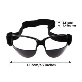 Sharplace Basketball Training Equipment Basketball Dribble Training Glasses 1 Piece Black