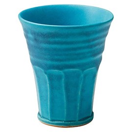 Shigaraki Ware Hephamon, Free Cup, Blue Ocean Chamfer