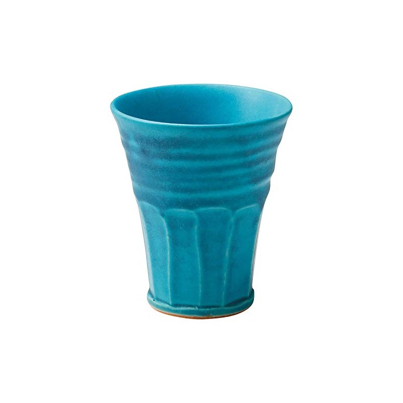 Shigaraki Ware Hephamon, Free Cup, Blue Ocean Chamfer