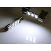 iJDMTOY 4pc White 6-SMD 29mm 6614 LED Replacement Bulbs For