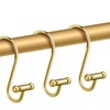 EleCharm 12PCS Gorgeous Gold Decorative Shower Curtain Hook Upgrade T