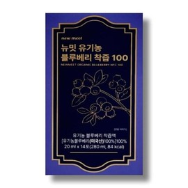 Healthnara Newmeet Organic Blueberry Juice 100 14 packs 1 (44099235) / 건강나라 뉴밋 유기농 블루베리 착즙 100 14포 1개 (44099235)